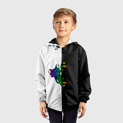 Ветровка с капюшоном детская Лягуха, цвет: 3D-черный — фото 2