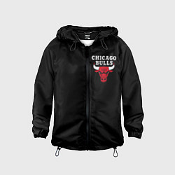 Ветровка с капюшоном детская CHICAGO BULLS, цвет: 3D-черный