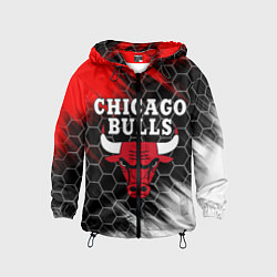 Ветровка с капюшоном детская CHICAGO BULLS, цвет: 3D-черный