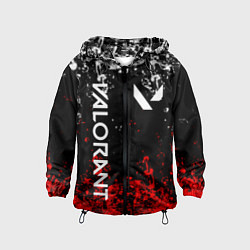 Ветровка с капюшоном детская VALORANT, цвет: 3D-черный