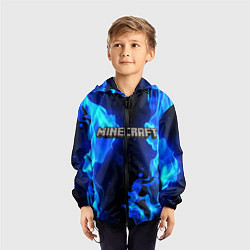 Ветровка с капюшоном детская MINECRAFT, цвет: 3D-черный — фото 2