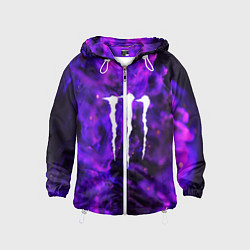 Ветровка с капюшоном детская MONSTER ENERGY, цвет: 3D-белый