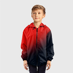Ветровка с капюшоном детская RED, цвет: 3D-черный — фото 2
