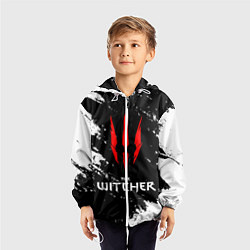 Ветровка с капюшоном детская The Witcher, цвет: 3D-белый — фото 2