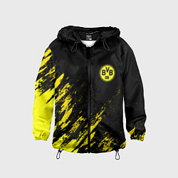 Ветровка с капюшоном детская BORUSSIA, цвет: 3D-черный