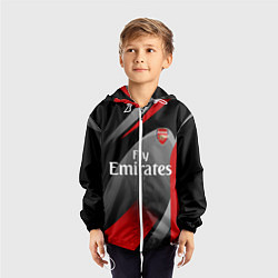 Ветровка с капюшоном детская ARSENAL UNIFORM, цвет: 3D-белый — фото 2