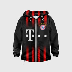 Ветровка с капюшоном детская FC Bayern Munchen, цвет: 3D-белый