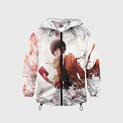 Ветровка с капюшоном детская Дазай, цвет: 3D-черный