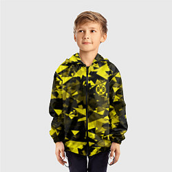 Ветровка с капюшоном детская Borussia Боруссия, цвет: 3D-черный — фото 2