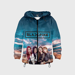 Ветровка с капюшоном детская BlackPink, цвет: 3D-черный