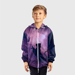 Ветровка с капюшоном детская Star Cat, цвет: 3D-белый — фото 2