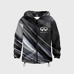 Ветровка с капюшоном детская Infiniti, цвет: 3D-черный