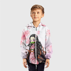 Ветровка с капюшоном детская НЕЗУКА NEZUKO, цвет: 3D-белый — фото 2