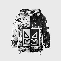 Детская ветровка Geometry Dash: Black