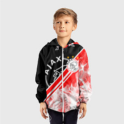 Ветровка с капюшоном детская FC AJAX AMSTERDAM ФК АЯКС, цвет: 3D-белый — фото 2