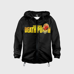 Ветровка с капюшоном детская FFDP Five Finger Death Punch, цвет: 3D-черный