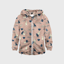 Детская ветровка Мышки в японском стиле