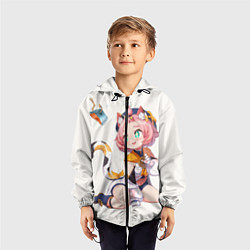 Ветровка с капюшоном детская Diona Katzlein Cocktail, цвет: 3D-черный — фото 2