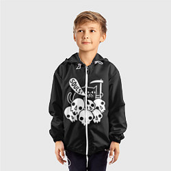 Ветровка с капюшоном детская Кот - Жнец, цвет: 3D-белый — фото 2
