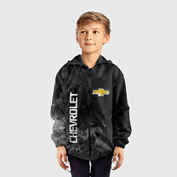 Ветровка с капюшоном детская Chevrolet, gray, цвет: 3D-черный — фото 2