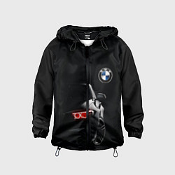 Ветровка с капюшоном детская BMW МИНИМЛ, цвет: 3D-черный