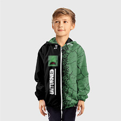 Ветровка с капюшоном детская UNTURNED Спрей По вертикали, цвет: 3D-белый — фото 2