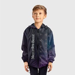 Ветровка с капюшоном детская МЕРСЕДЕС Космос, цвет: 3D-черный — фото 2