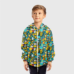 Ветровка с капюшоном детская Трейдер Криптовалют, цвет: 3D-белый — фото 2