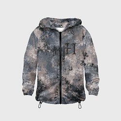 Ветровка с капюшоном детская Дюна Харконены пустынный камуфляж, цвет: 3D-черный