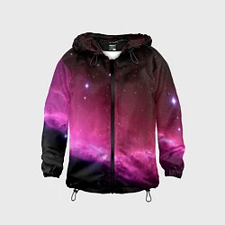 Ветровка с капюшоном детская Night Nebula, цвет: 3D-черный