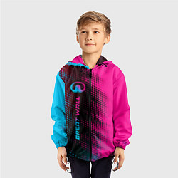 Ветровка с капюшоном детская Great Wall Neon Gradient FS, цвет: 3D-черный — фото 2