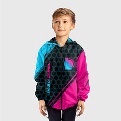 Ветровка с капюшоном детская League of Legends Neon Gradient, цвет: 3D-черный — фото 2