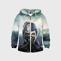 Ветровка с капюшоном детская Dishonored - Эмили Колдуин, цвет: 3D-белый