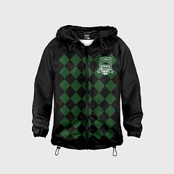 Ветровка с капюшоном детская ФК Краснодар Форма 20222023, цвет: 3D-черный