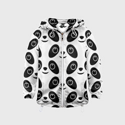Ветровка с капюшоном детская Panda bing dun dun, цвет: 3D-белый