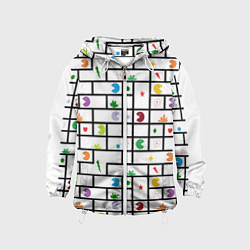 Ветровка с капюшоном детская Найди выход, цвет: 3D-белый