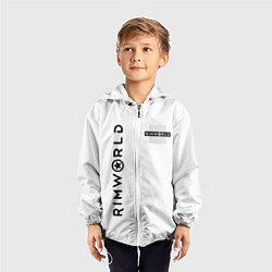 Ветровка с капюшоном детская Rimworld, цвет: 3D-белый — фото 2