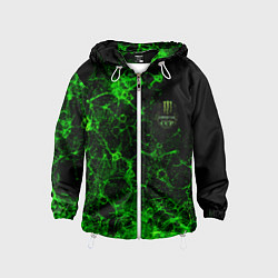 Ветровка с капюшоном детская Monster energy cup, цвет: 3D-белый