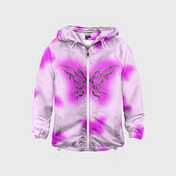 Детская ветровка Y2K purple butterfly