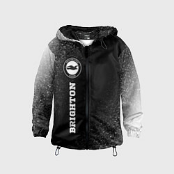 Ветровка с капюшоном детская Brighton sport на темном фоне по-вертикали, цвет: 3D-черный