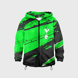 Ветровка с капюшоном детская Tottenham sport green, цвет: 3D-черный