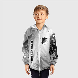 Ветровка с капюшоном детская Hoffenheim sport на светлом фоне вертикально, цвет: 3D-белый — фото 2