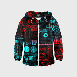 Детская ветровка Twenty one pilots pattern music