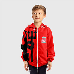 Ветровка с капюшоном детская Liverpool fc sport steel, цвет: 3D-белый — фото 2