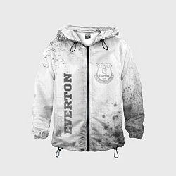 Ветровка с капюшоном детская Everton - white gradient вертикально, цвет: 3D-черный