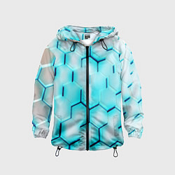 Детская ветровка Неоновая броня соты