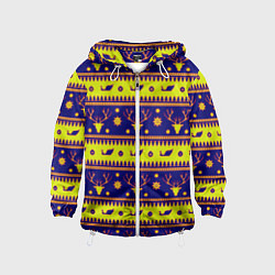 Детская ветровка Новый год зима паттерн