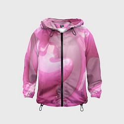 Детская ветровка Розовые краски абстракция