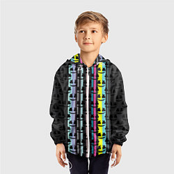 Ветровка с капюшоном детская Marshmello dj pattern line, цвет: 3D-белый — фото 2