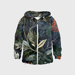 Детская ветровка Объемные листья